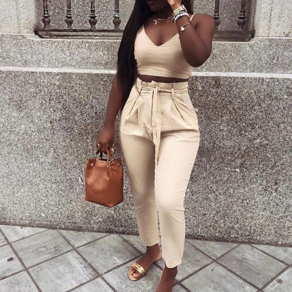 Hot Miami Styles Pants - Hot Miami styles linen 2 piece set